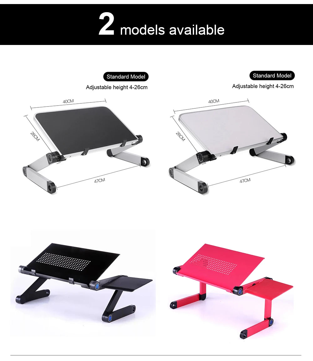 Adjustable Laptop Stand Multifunctional Folding Portable Notebook Computer Table Lapdesk for Sofa TV Bed PC Desk Stand New - Premium  from Lizard Vigilante - Just $41.99! Shop now at Lizard Vigilante