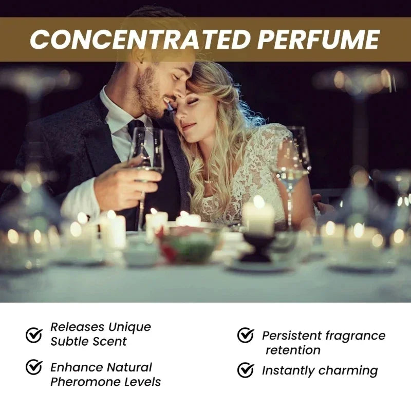 Long Lasting  Pheromone Perfume for Man Attract Women Pheromone Infused Essential Oil Pheromone Oils Unleash Enchanting Charm
