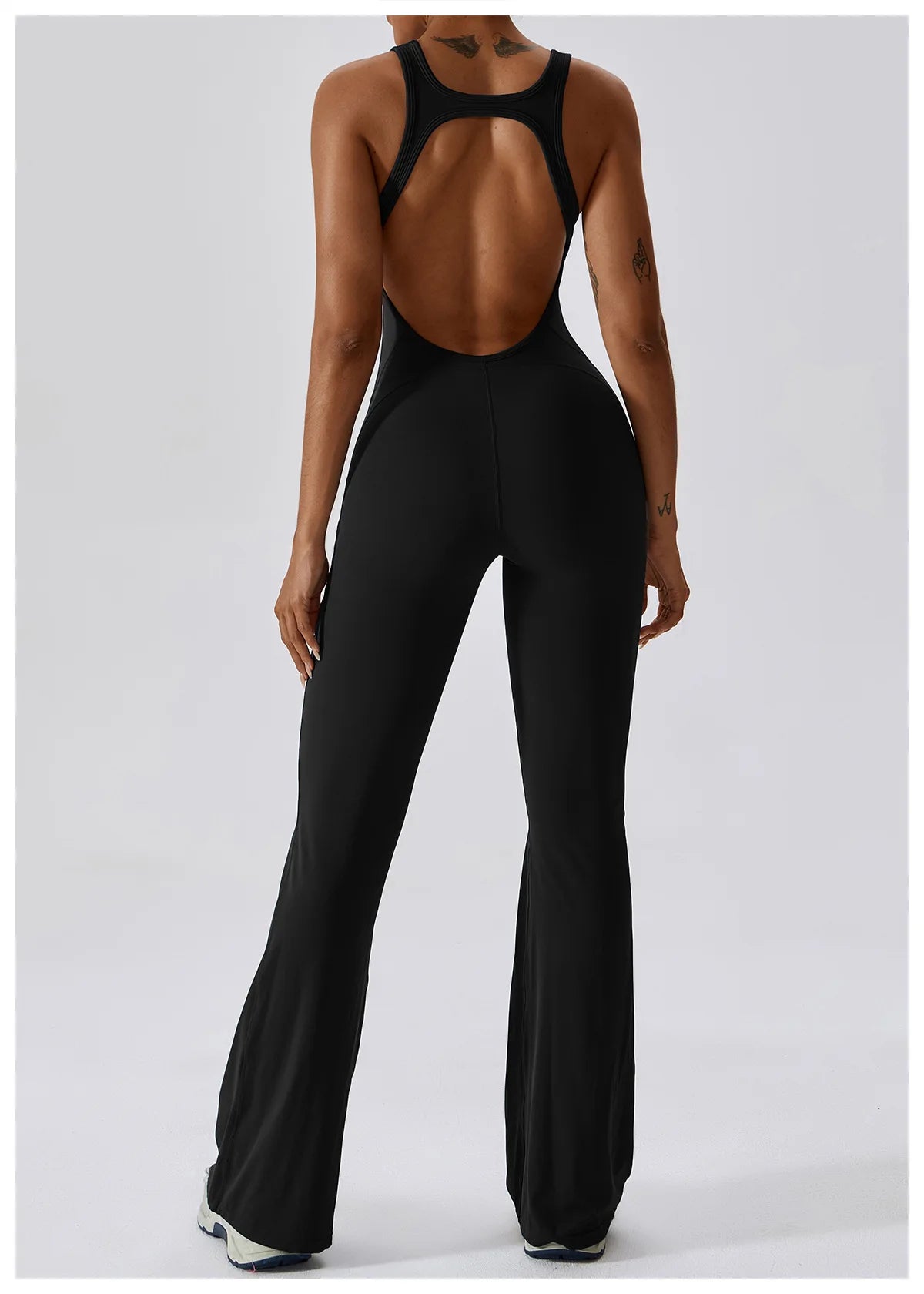 Sexy Back V Jumpsuit Gym Set Women Training Yoga Suit Sportswear Women Sports Jumpsuit Fitness Rompers Stretch Workout Bodysuits - Premium  from Lizard Vigilante - Just $36.99! Shop now at Lizard Vigilante