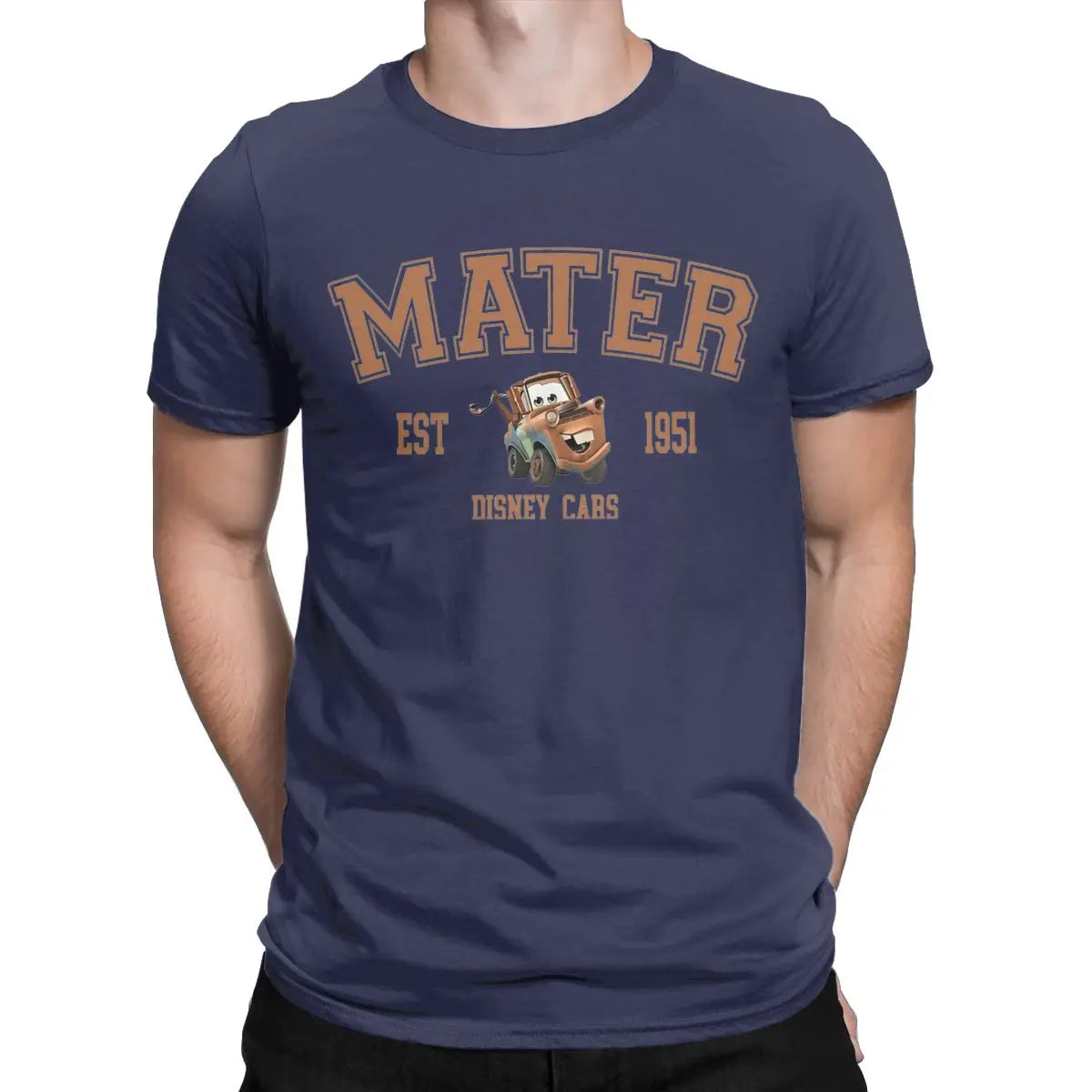 Men's Mater T-Shirts Lightning McQueen 100% Cotton Tee Clothes Novelty Brown Car Short Sleeve Round Collar Tees Plus Size Tshirt - Premium tshirt from Lizard Vigilante - Just $22.39! Shop now at Lizard Vigilante