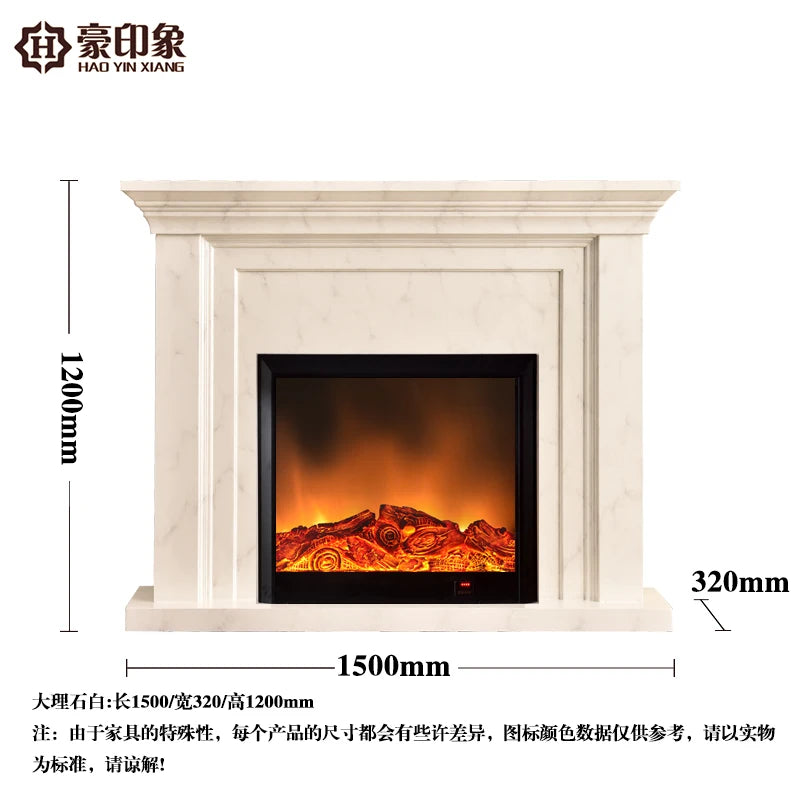 Fireplace Decoration Cabinet | Imitation Marble Heater | Electric Fireplace Core for Household Use | Stylish and Functional Home Decor - Premium fireplace from Lizard Vigilante - Just $1571.99! Shop now at Lizard Vigilante