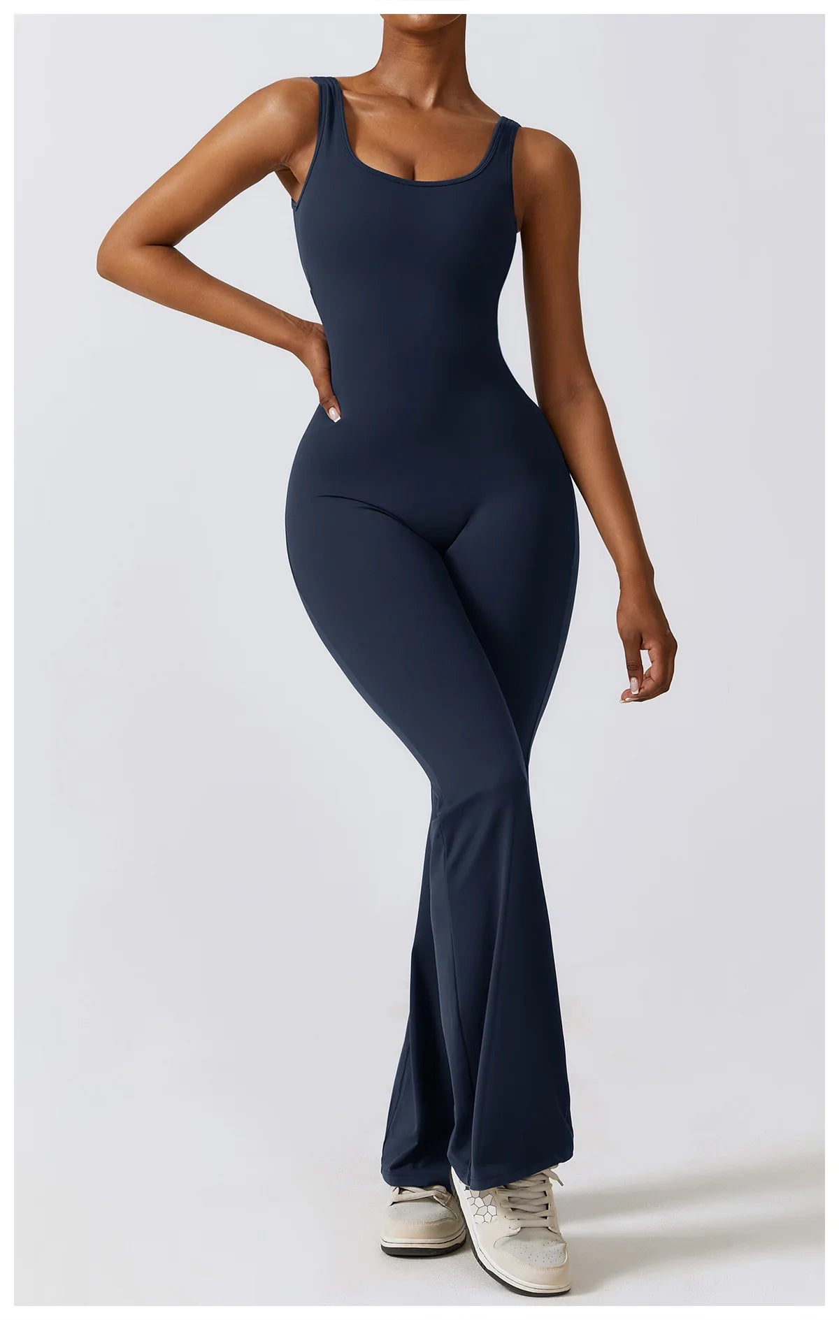 Sexy Back V Jumpsuit Gym Set Women Training Yoga Suit Sportswear Women Sports Jumpsuit Fitness Rompers Stretch Workout Bodysuits - Premium  from Lizard Vigilante - Just $36.99! Shop now at Lizard Vigilante