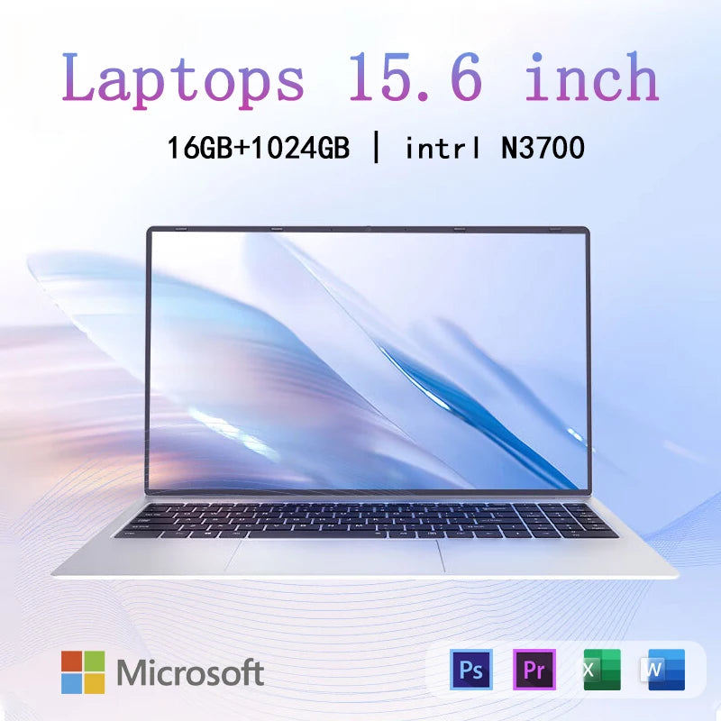 15.6-Inch Intel Pentium N3700 Laptop – 16GB RAM, 2048GB Storage, Windows 11 - Premium laptop from Lizard Vigilante - Just $420.99! Shop now at Lizard Vigilante