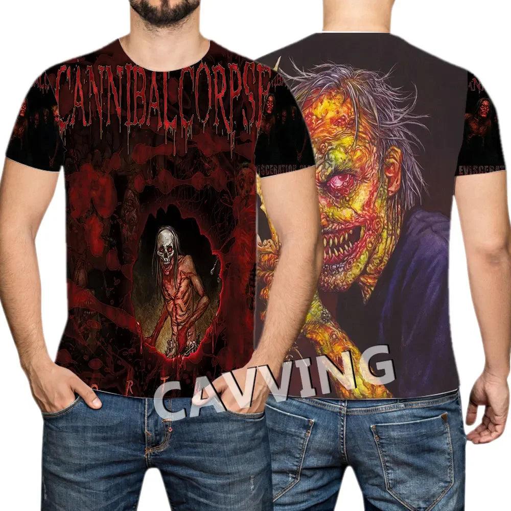 CANNIBAL CORPSE  3D Printed  Casual T-shirts Hip Hop Tee Shirts Harajuku Styles Tops Fashion Clothing  for Women/men - Premium t-shirt from Lizard Vigilante - Just $23.99! Shop now at Lizard Vigilante