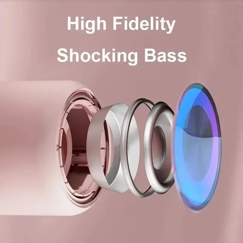 Speaker Bluetooth pink strong function portable Bluetooth speaker outdoor speaker waterproof 10W bass support TF card