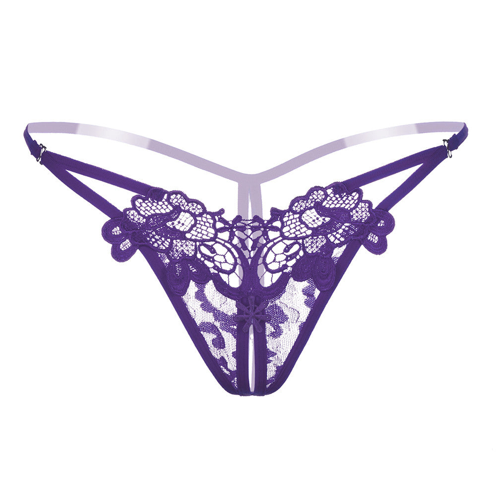 Women’s Plus Size Lace Thong – Sexy Low-Rise G-String, Floral Lace Temptation Lingerie - Premium thong from Lizard Vigilante - Just $16.66! Shop now at Lizard Vigilante