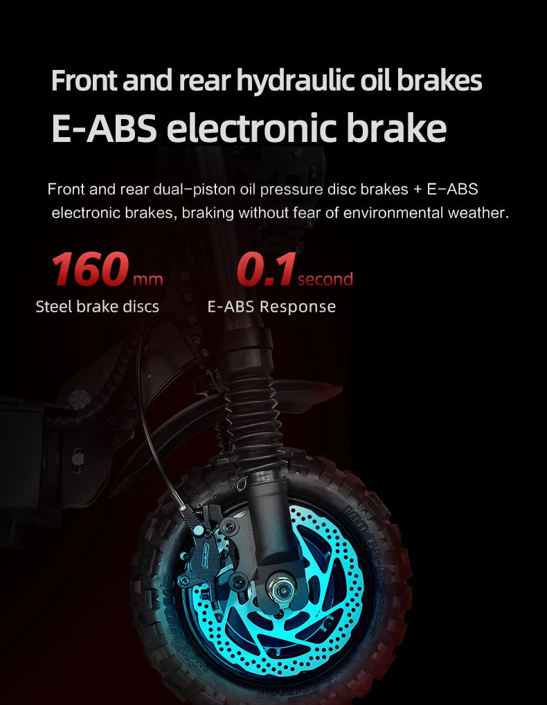 RoadFang S3-11 HydraBrake Street Predator | Twin-Engine 6000W Outlaw Scooter for Metal-Grade Speed & Night Raid Commutes