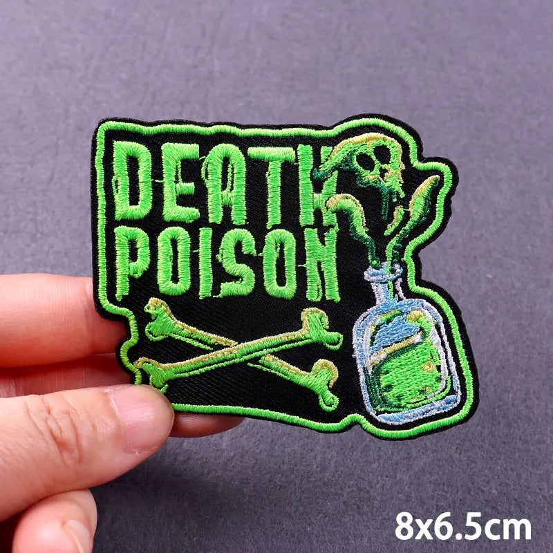 Metal Band Patches For Clothes Music Band Patch Iron On Patches On Clothes Hippie Rock Patch Punk Badge Stickers Appliques - Premium  from Lizard Vigilante - Just $2.99! Shop now at Lizard Vigilante