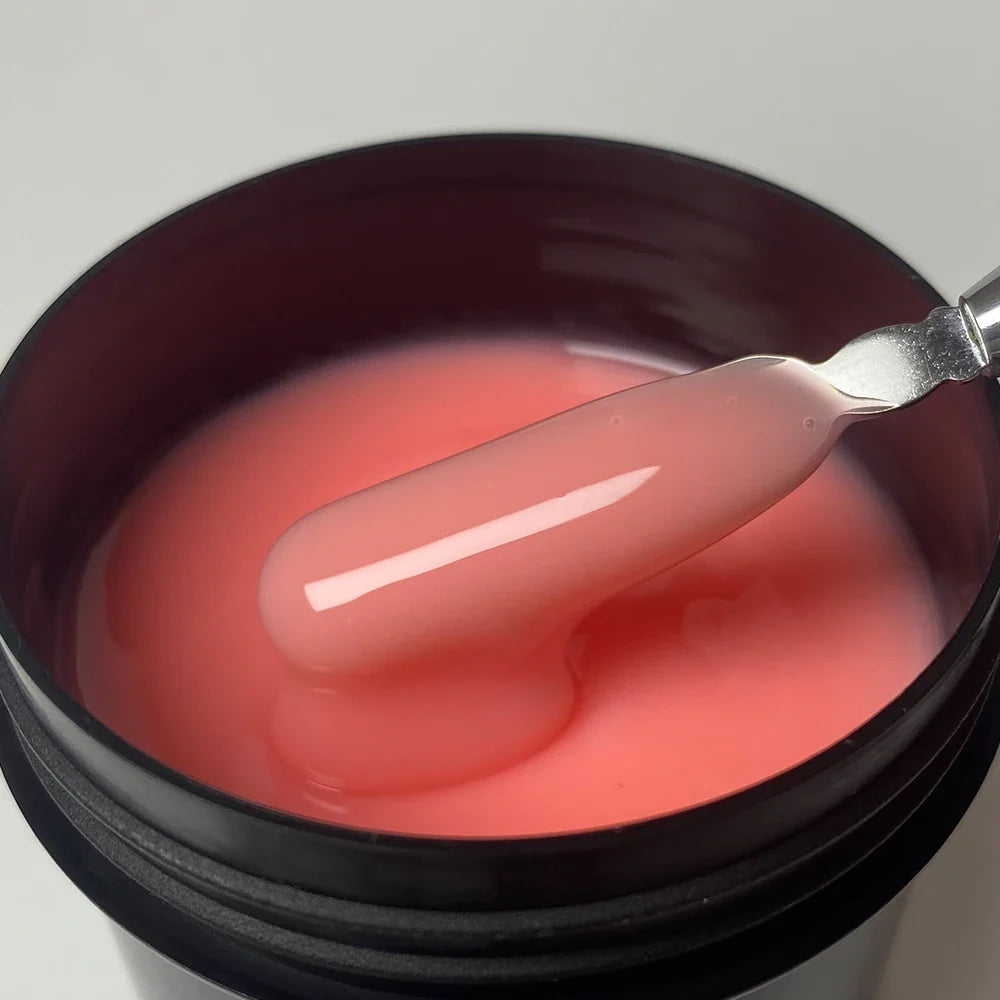 Jillnails 100g Glitter Shimmer Milky Hard Gel Builder Nail for Nails ExtensionsRoyal Blue Pink  UV LED Camouflage  Selfleveling