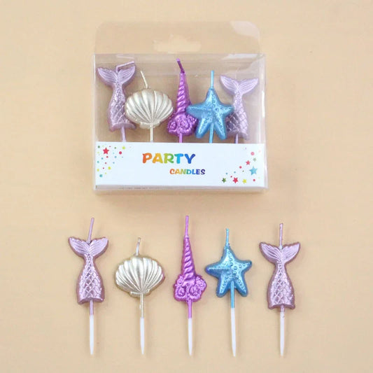 Birthday Cake Candles Children's Gift House Mini Candle Colored Beautiful Ritual Funny Girl Christening Gifts For Guests Candle