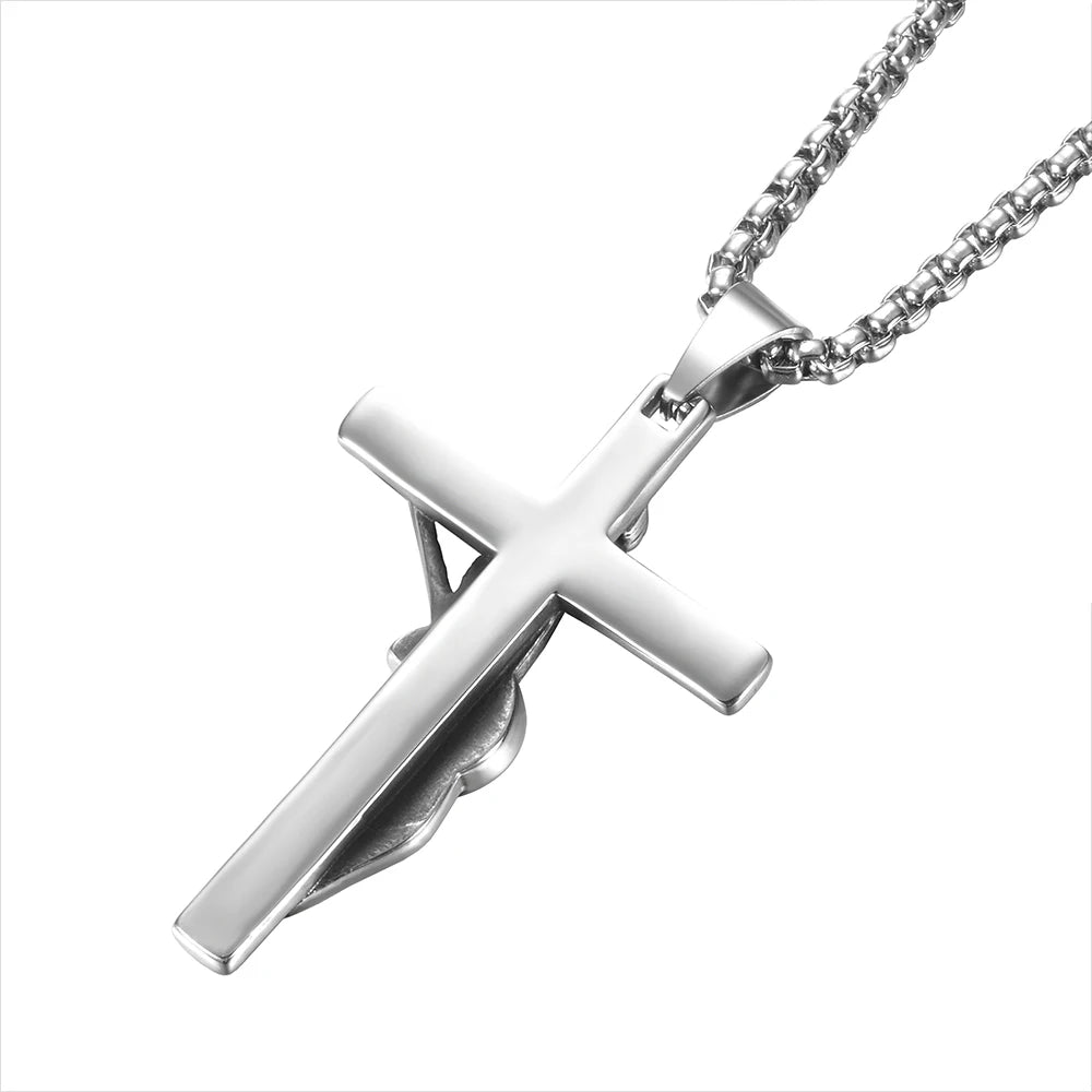 The French Thunder Cross Necklace — Johnny Hallyday Guitar Soul Pendant