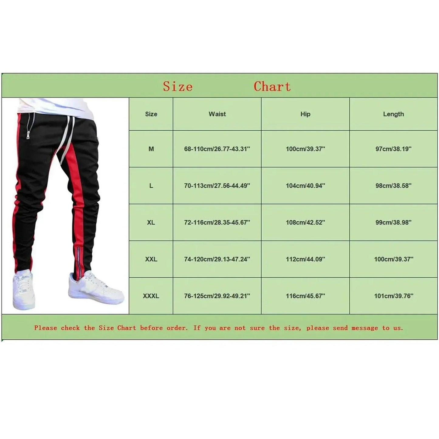 Men's Fashion Track Pants - Casual Streetwear Joggers, Hip Hop Gym Sweatpants with Pockets - Premium track pants from Lizard Vigilante - Just $23.88! Shop now at Lizard Vigilante