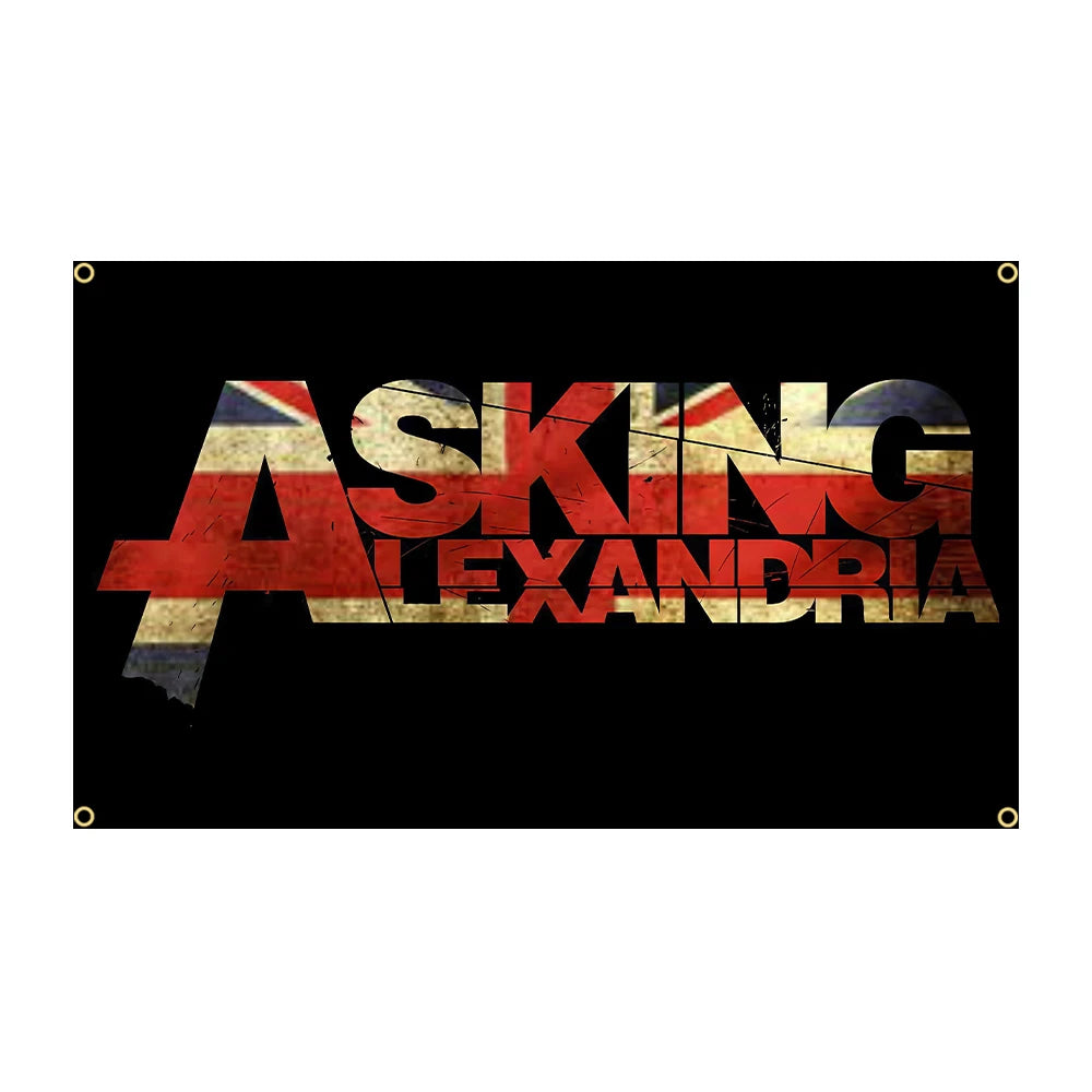 90x150cm 3x5Ft Asking Alexandria Rock Band Flag – Polyester Printed Banner for Bedroom Wall Decor, Metal Music Tapestry - Premium flag from Lizard Vigilante - Just $23.99! Shop now at Lizard Vigilante