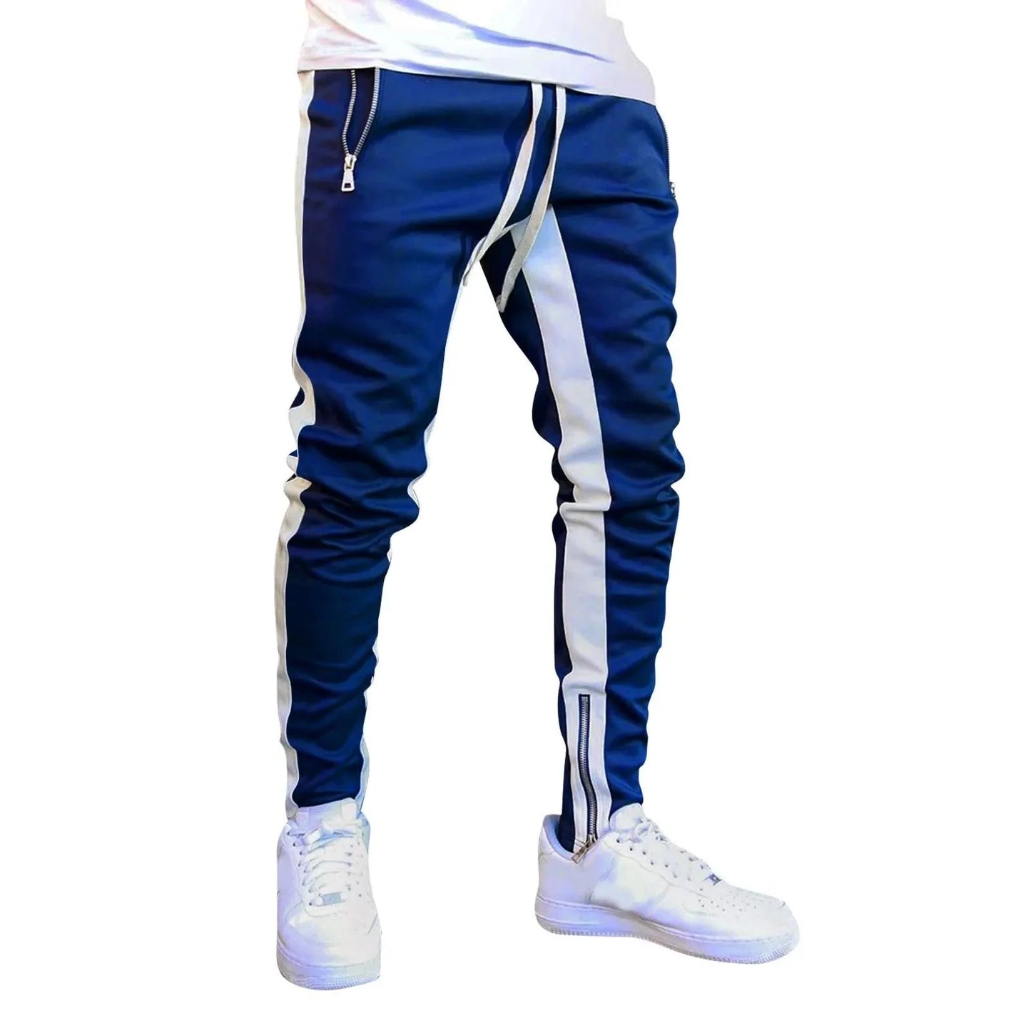 Men's Fashion Track Pants - Casual Streetwear Joggers, Hip Hop Gym Sweatpants with Pockets - Premium track pants from Lizard Vigilante - Just $22.99! Shop now at Lizard Vigilante