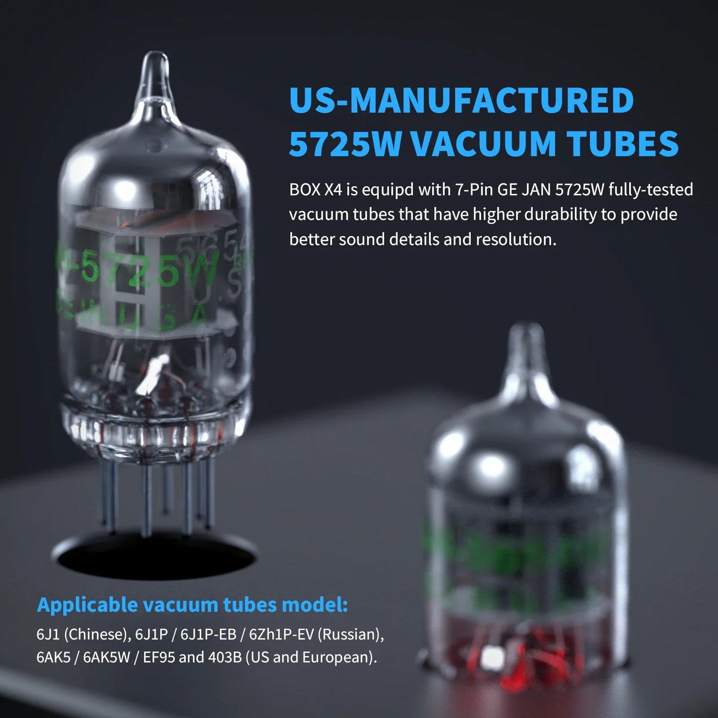 Fosi Audio Phono Preamp for Turntable Phonograph Preamplifier With 5654W Vacuum Tube Amplifier HiFi BOX X4
