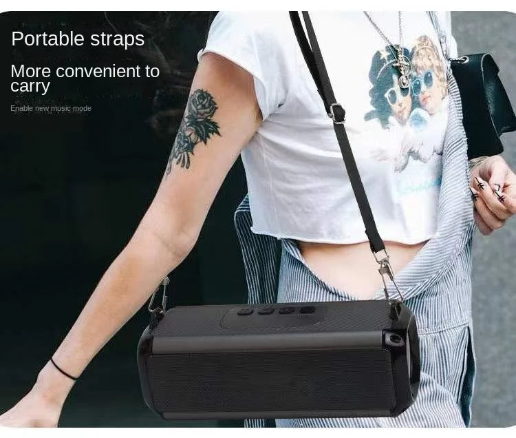 Portable Bluetooth Speaker with Hi Res Audio Extended Bass and Treble Wireless HiFi High Quality Super Volume Speakers