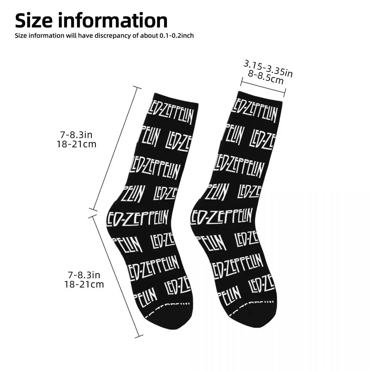 Men's & Women's Band Led Zeppelins Socks Cute Fashion Socks Hip Hop Accessories Middle Tube Socks Best Gift - Premium  from Lizard Vigilante - Just $19.99! Shop now at Lizard Vigilante