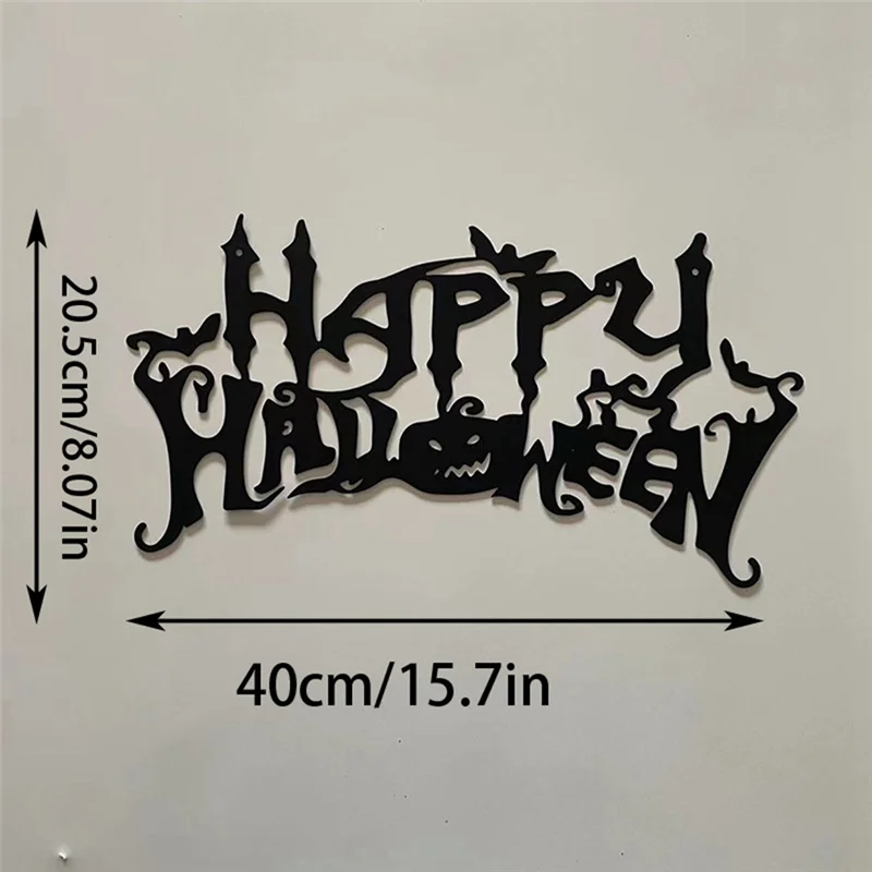 ABKJ-Halloween Theme Decor, Wall Art Decorations, Indoor Livingroom Black Classic Room Decor Wall Decor Metal Wall Hanging