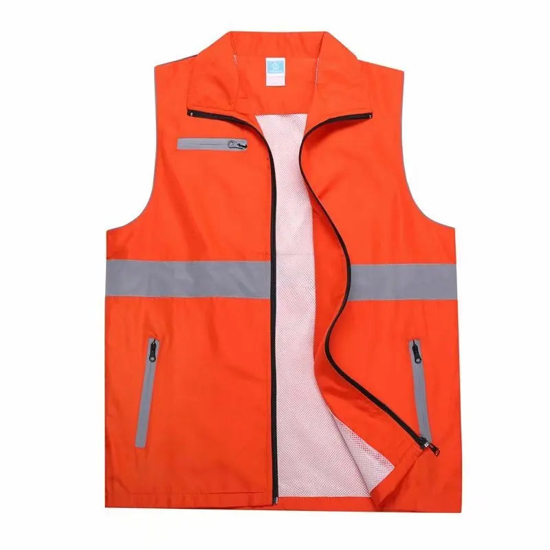 Night Reflective Safety Vest - High Visibility Workwear - Premium vest from Lizard Vigilante - Just $19.88! Shop now at Lizard Vigilante