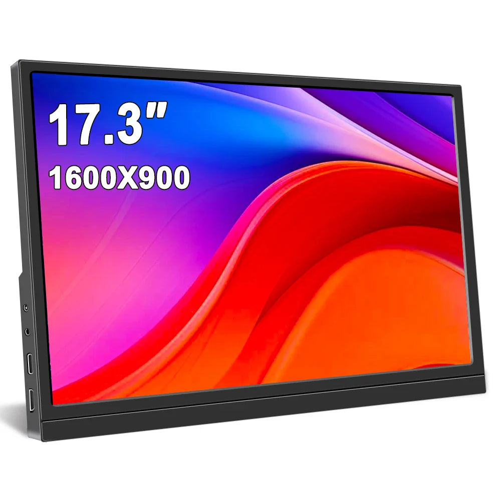 17.3Inch Portable Monitor External Display LCD Screen PC Gamer HDMI-compatible Switch Xbox PS4/PS5 Laptop Display Gaming Monitor