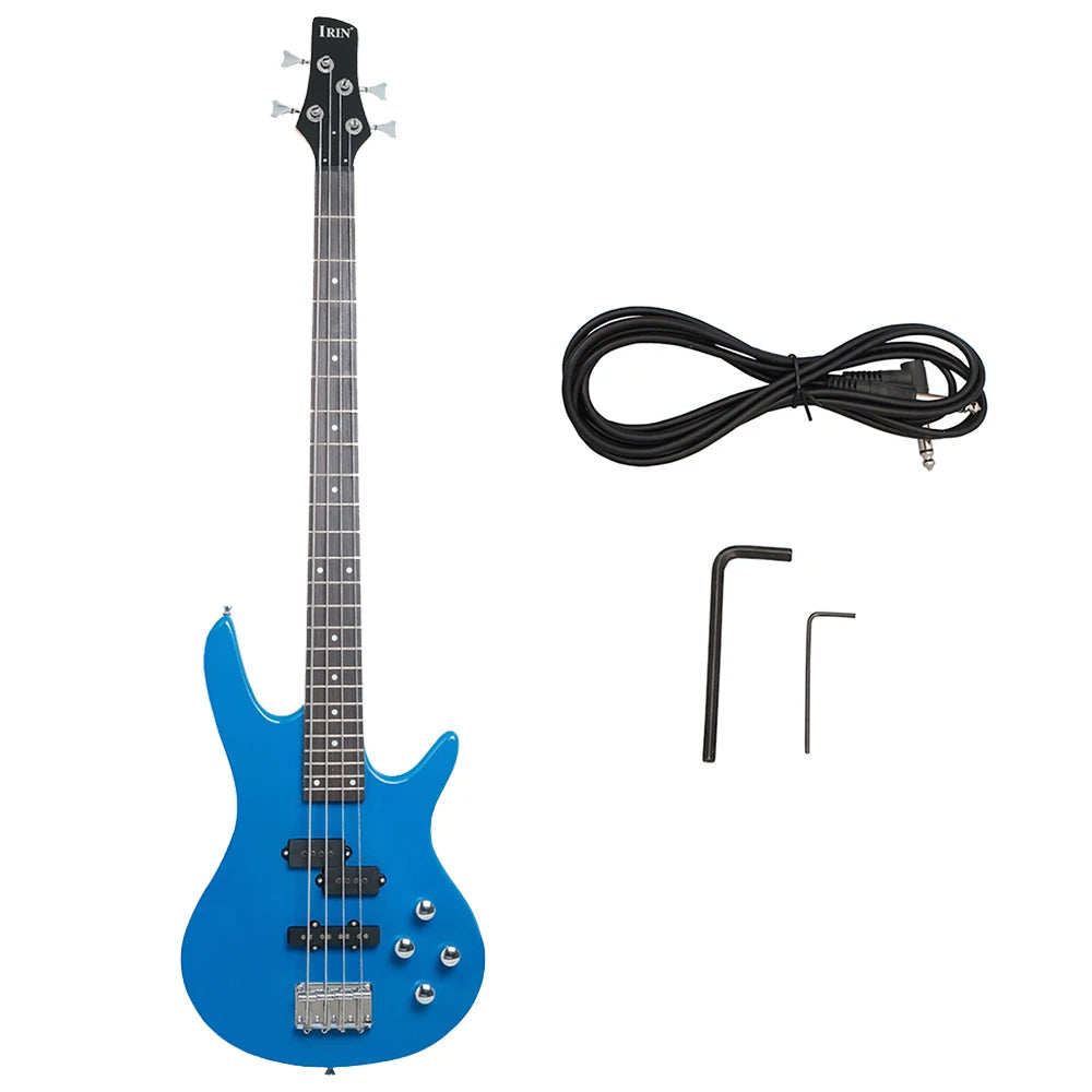 IRIN 4 String Electric Bass Guitar – 24 Frets Maple Body With Cable And Wrenches For Rock Performance