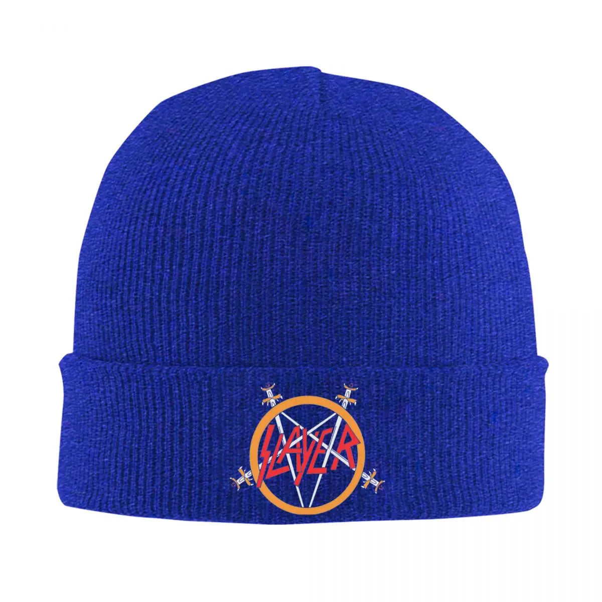 Slayers Logo Knitted Beanie – Warm Winter Hat for Men & Women | Unisex Autumn Color Cap - Premium unisex beanie from Lizard Vigilante - Just $19.88! Shop now at Lizard Vigilante