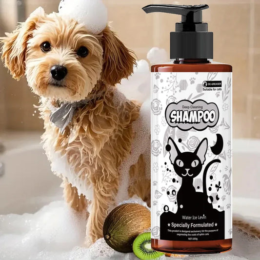 Pet Shampoo, Hair Care and Shower Gel - Gentle Cleansing, Soothing Care for Cats and Dogs, Suitable for All Dog Breeds, a Must-Have for Pet Care