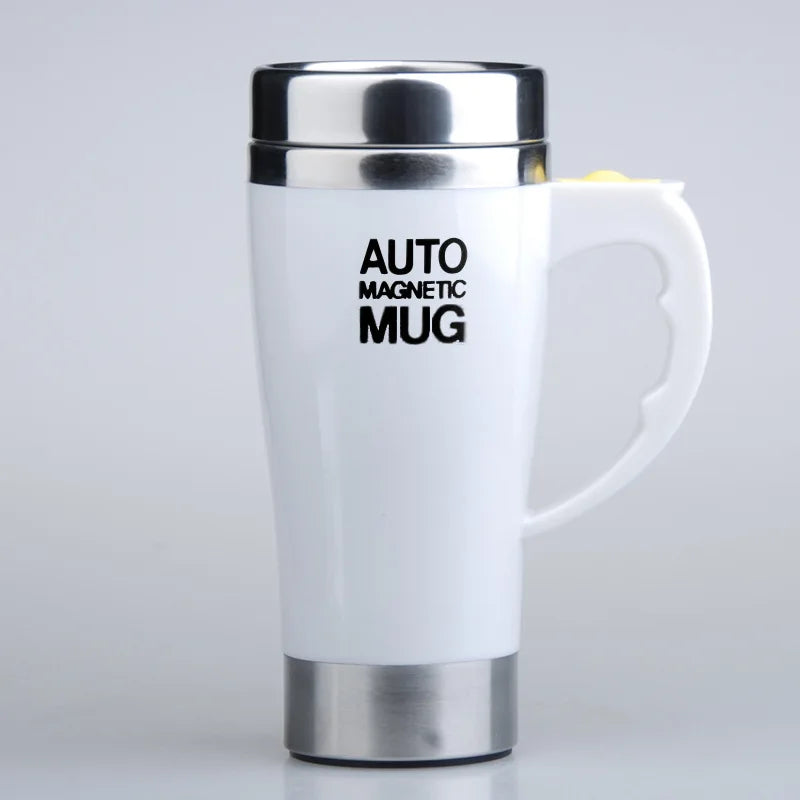 Automatic Self Stirring Magnetic Mug, Electric Auto Magnetic Coffee Mug, Auto Mixing Juice Milk Cup, Stainless Steel, 401-500ml - Lizard Vigilante