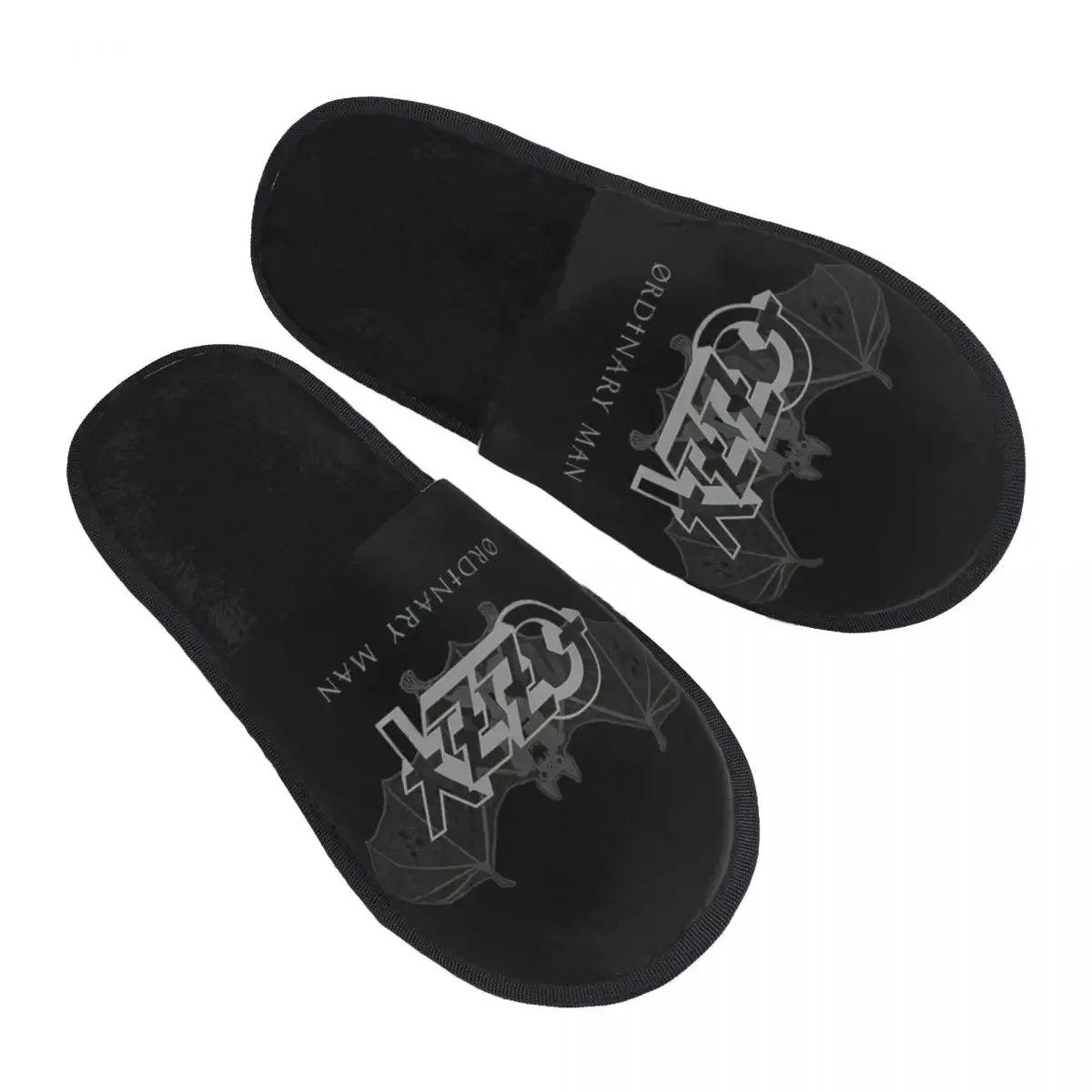 Calling all Ozzyheads! Cozy Ozzy Osbourne Faux Fur Slippers - Premium  from Lizard Vigilante - Just $22.99! Shop now at Lizard Vigilante