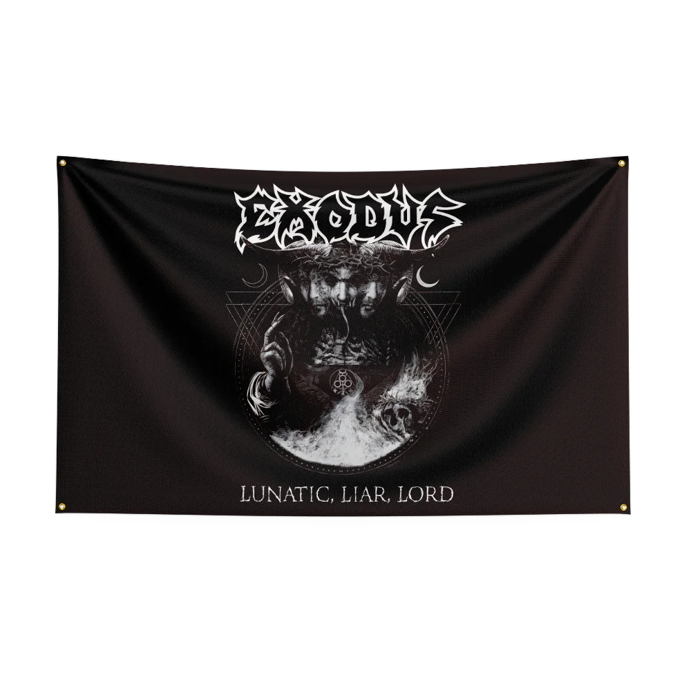 3x5 Ft Exodus Thrash Metal Rock Band Flag – Polyester Digital Printing Banner for Bedroom Wall Art & Outdoor Tapestry Decoration - Premium flag from Lizard Vigilante - Just $17.99! Shop now at Lizard Vigilante