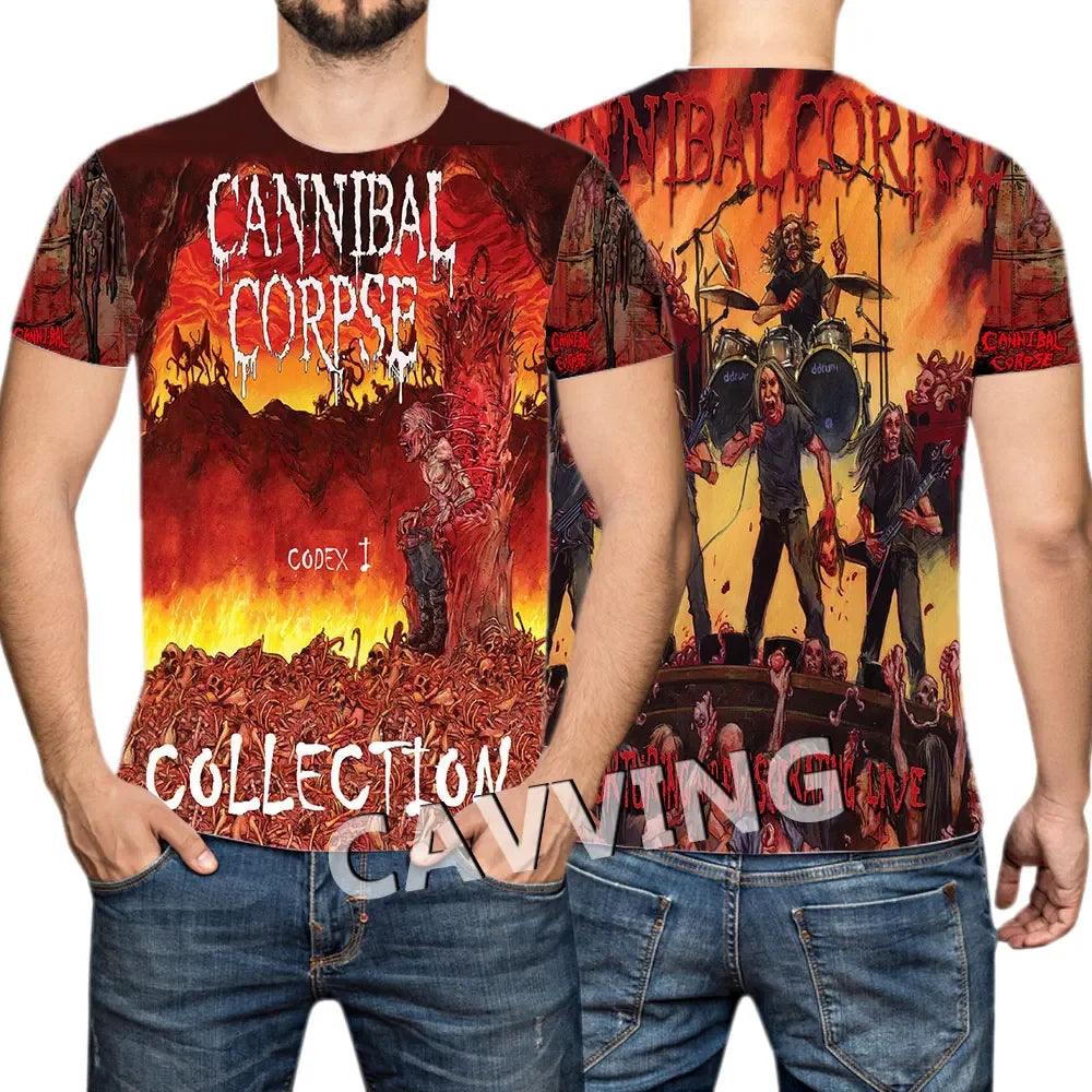 CANNIBAL CORPSE  3D Printed  Casual T-shirts Hip Hop Tee Shirts Harajuku Styles Tops Fashion Clothing  for Women/men - Premium t-shirt from Lizard Vigilante - Just $23.99! Shop now at Lizard Vigilante