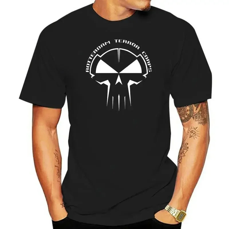 Goonies Men's T-shirt, Rotterdam Casual Shirt with Skull Logo - Lizard Vigilante