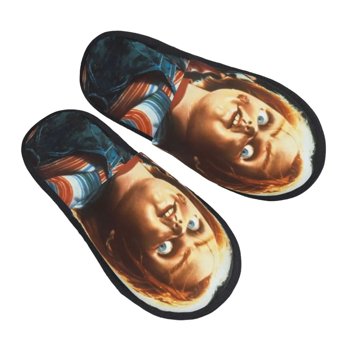 Custom Bride of Chucky Comfort Scuff Memory Foam Slippers – Women Horror Movie Child's Play Hotel House Shoes - Premium slippers from Lizard Vigilante - Just $26.66! Shop now at Lizard Vigilante