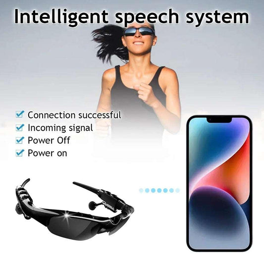 5.0 Smart Bluetooth Audio Glasses Outdoor Sports Cycling Surround Sound Headphones Listen To Music Call Polarized Sunglasses - Lizard Vigilante