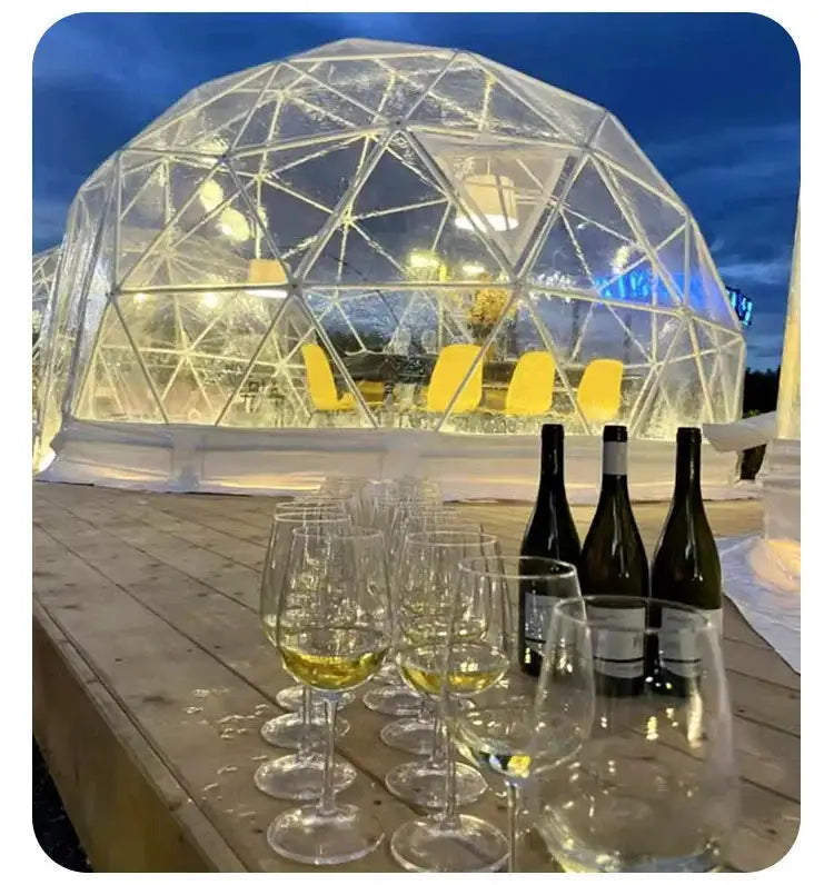 Garden Yard Glamping Dome Tent Inflatable Geodesic Dome Bubble Transparent Igloo Tent for Sale