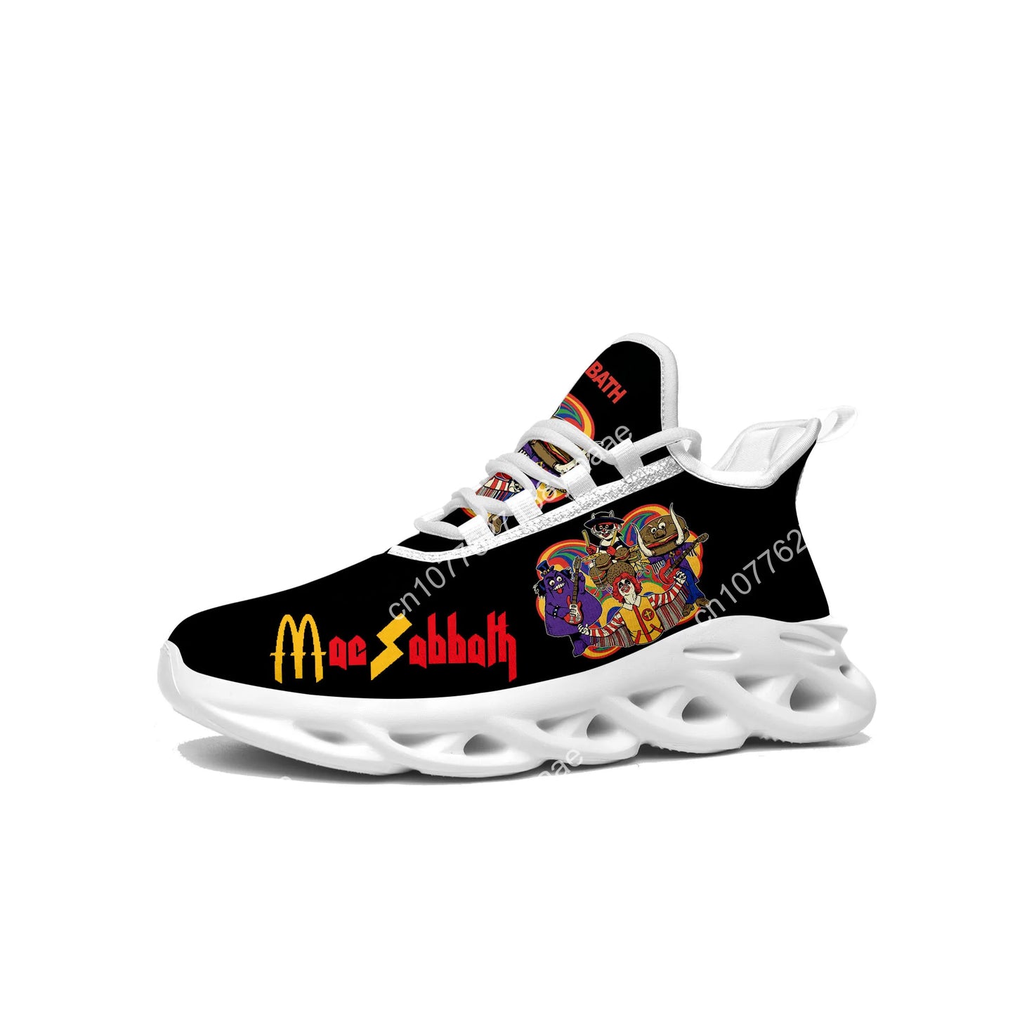 Mac Sabbath Flats Sneakers Mens Womens Sports Running Shoes High Quality Sneaker Customization Shoe Lace Up Mesh Footwear White - Premium sneakers from Lizard Vigilante - Just $47.88! Shop now at Lizard Vigilante