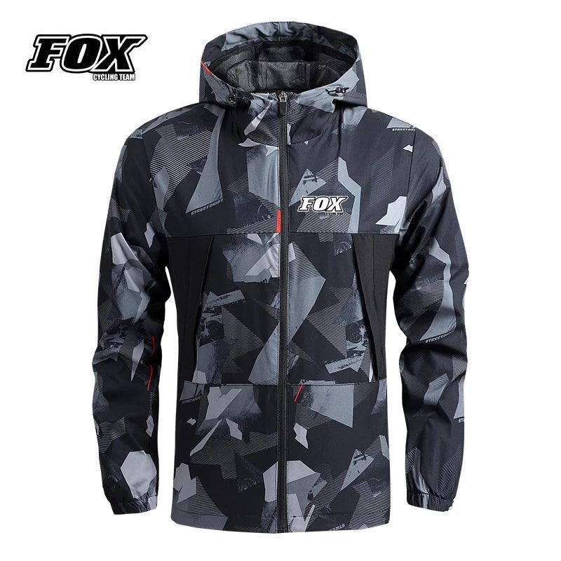 Motorcycles Men Waterproof Jacket FOX Cycling Team Downhill MTB Raincoat Mountain Bike Windbreaker Jaqueta Masculina Motoqueiro - Lizard Vigilante