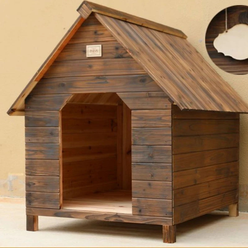 Modular Wooden Dog Crate Furniture – Stylish Pet House for Dogs with Free Shipping - Premium dog crate from Lizard Vigilante - Just $201.99! Shop now at Lizard Vigilante