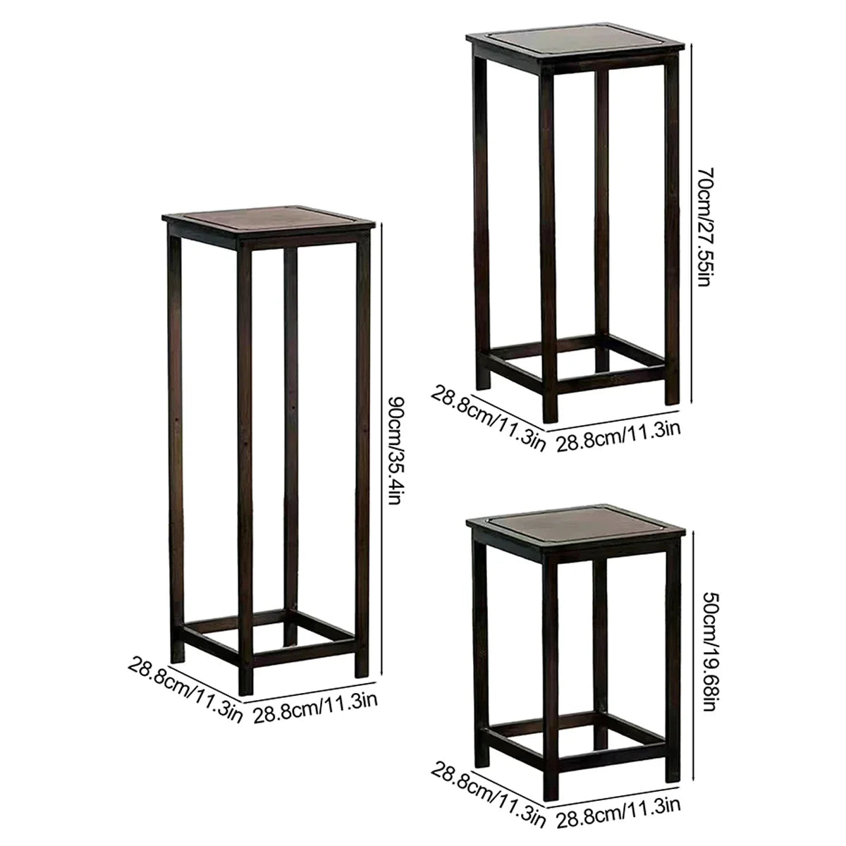 Bamboo Plant Stand for Indoor & Outdoor | Bamboo Planter Stand | Living Room & Garden Decor | Multi-Tier Plant Display