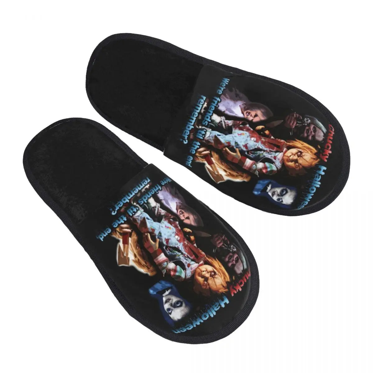 Custom Bride of Chucky Comfort Scuff Memory Foam Slippers – Women Horror Movie Child's Play Hotel House Shoes - Premium slippers from Lizard Vigilante - Just $26.66! Shop now at Lizard Vigilante