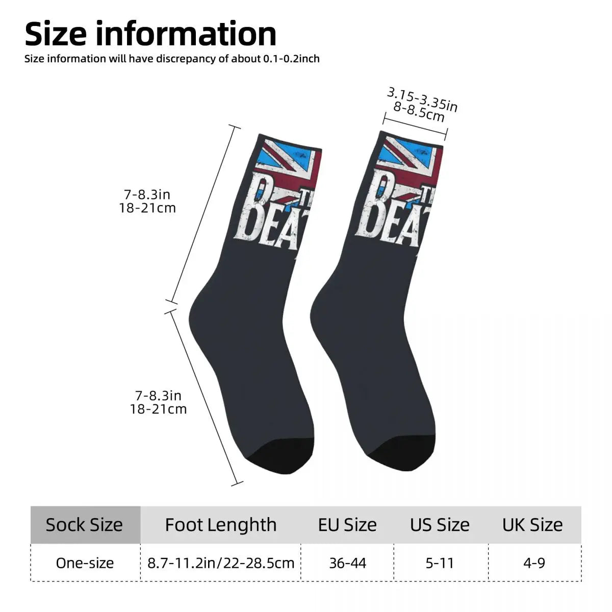 The Beatles Compression Socks: A Classic Rock Tribute - Premium Socks from Lizard Vigilante - Just $16.88! Shop now at Lizard Vigilante