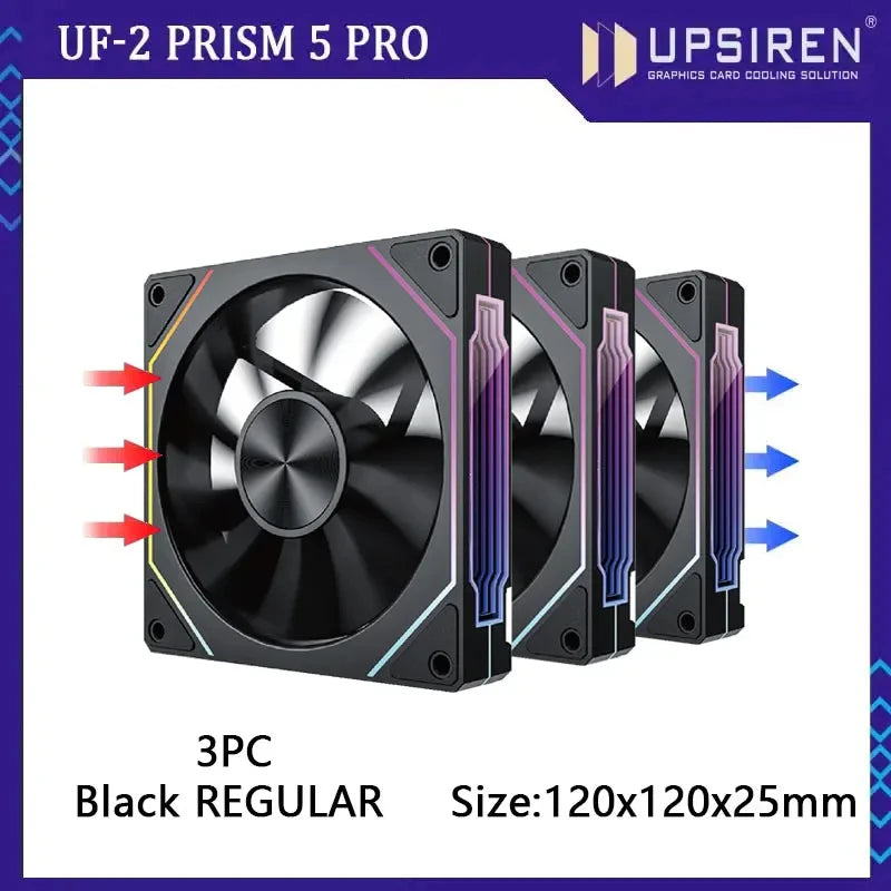 PRISM RIOT UF-2 PRO | 120mm 9-Blade ARGB Metalstorm Fan – Shred Heat, Not Riffs - Premium fan from dsers - Just $17.99! Shop now at Lizard Vigilante