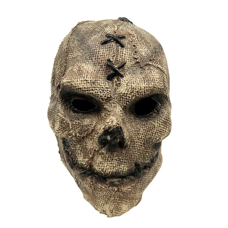 Bone Reaper Riot Skull Latex Horror Mask Full-Head Scare Edition