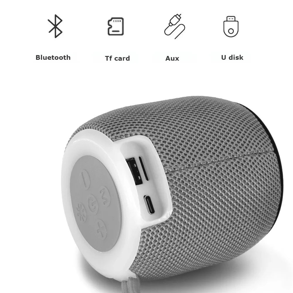 Outdoor portable wireless Bluetooth speaker, subwoofer, car and home with colorful lights, atmospheric small mini speaker