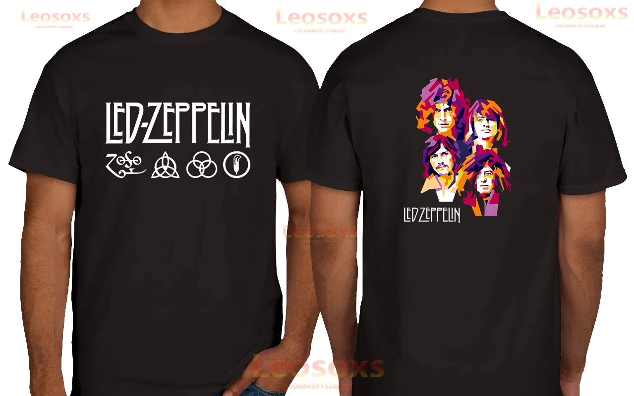 Retro Casual Men's Summer Led Leosoxs T-Shirt Zeppelins Women's Comfortable 100% Cotton Popular Gift Zepplin Short Sleeve - Premium T-Shirt from Lizard Vigilante - Just $23.99! Shop now at Lizard Vigilante