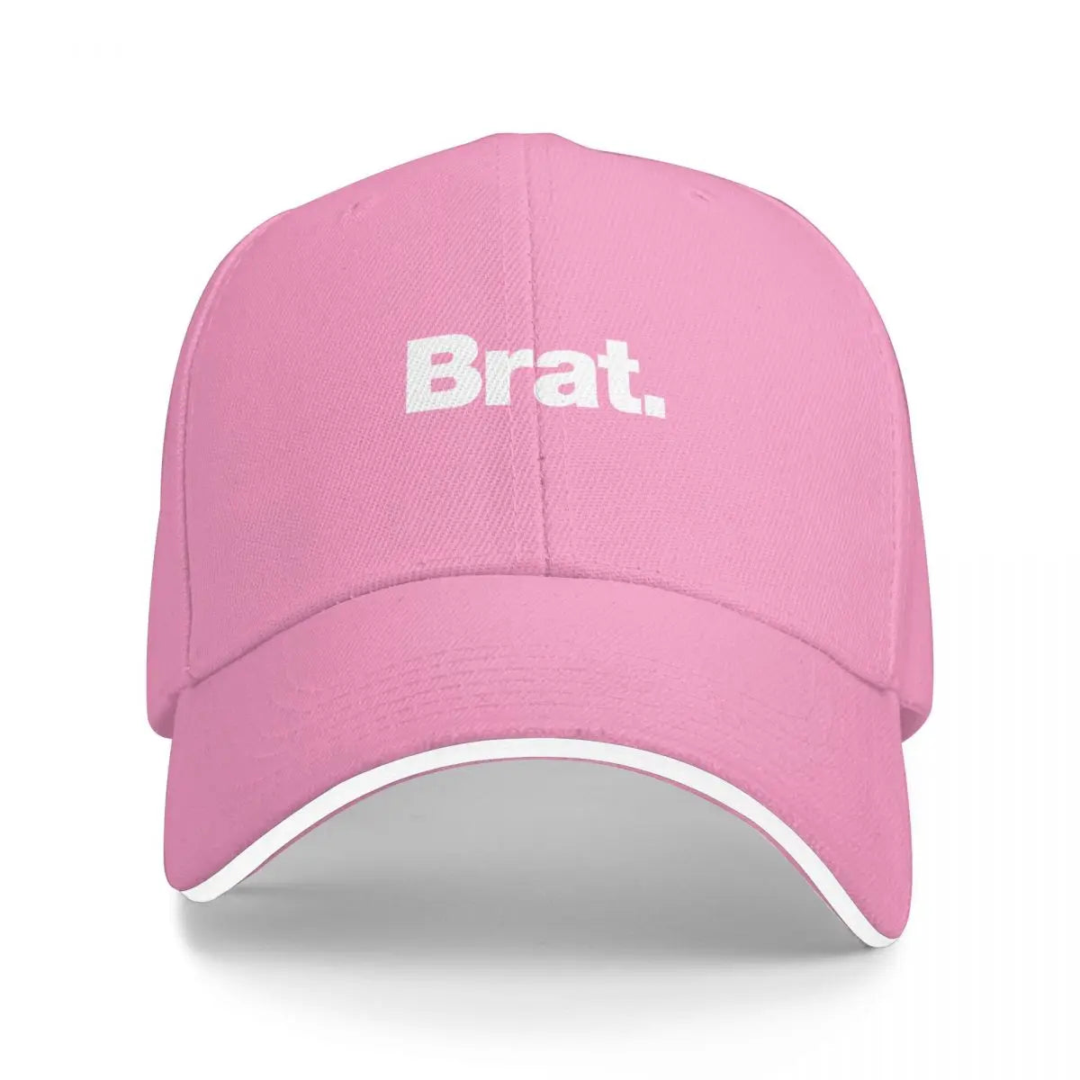Brat. Rave Visor Baseball Cap Streetwear Adjustable Black Hat