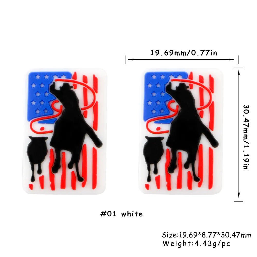 Kovict 5/10Pcs New Focal Silicone Beads Easter Series Bead For Jewelry Making DIY  KeyChain Bracelet Necklace Pen Accessories