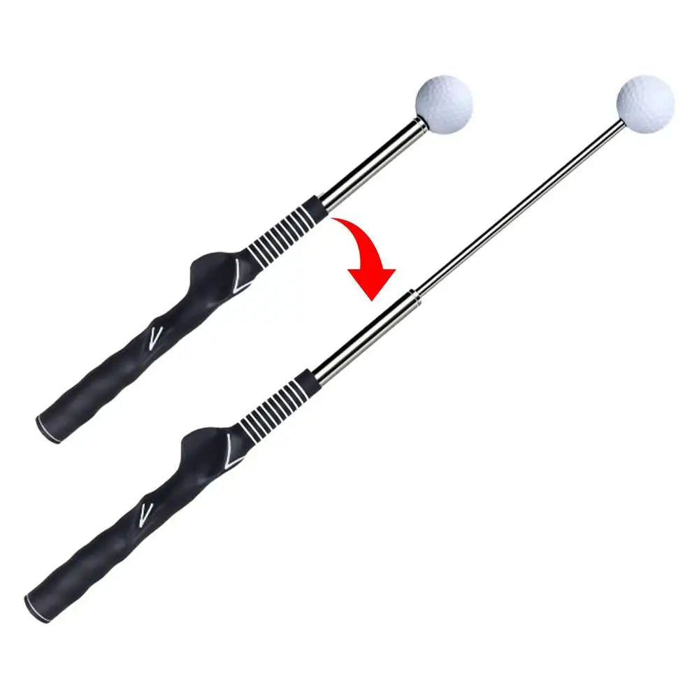 Golf Swing Practice Stick – Telescopic Swing Trainer for Perfecting Your Golf Technique - Premium golf training stick from Lizard Vigilante - Just $18.99! Shop now at Lizard Vigilante