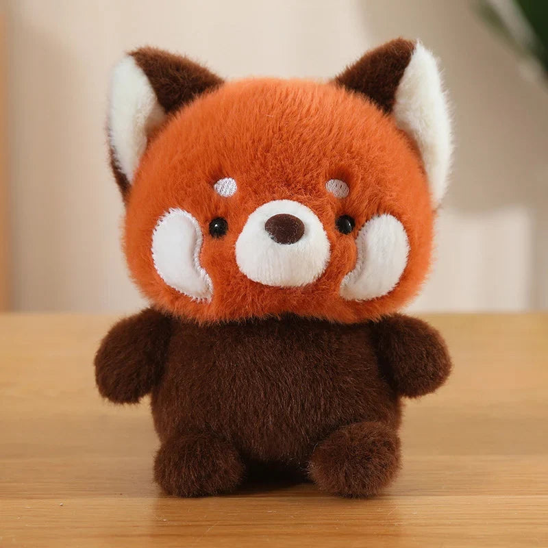 Cute Sitting Animal Plush Toys – Red Panda, Fox, Sloth & More