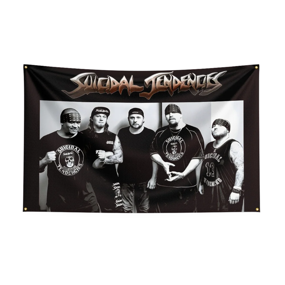 Suicidal Tendencies Thrash Metal Punk Rock Band Flag - 3x5FT Polyester Printed Banner for Bedroom & Outdoor Decoration - Premium banner from Lizard Vigilante - Just $17.99! Shop now at Lizard Vigilante